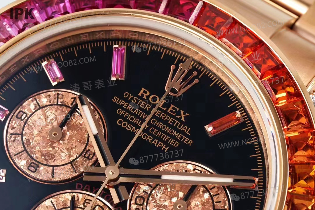IPK Factory Rolex Rainbow Daytona ve 4130 mekanizmalı replikanın performansı nasıl? — 4. fotoğraf