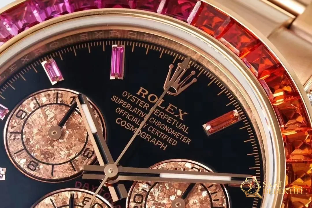 IPK Factory Rolex Rainbow Daytona ve 4130 mekanizmalı replikanın performansı nasıl? - Arka Kapak ve Mekanizma Detayı