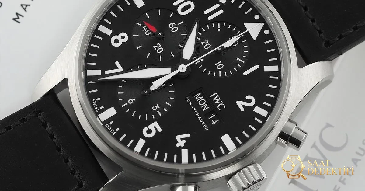 iwc pilots saat kronograf