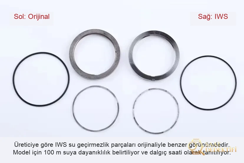 IWS Factory IWC Aquatimer serisi IW356802 çeyrek sarı/beyaz replika saat ile orijinal karşılaştırmalı incelemesi - Yan Profil ve Kordon Bağlantısı