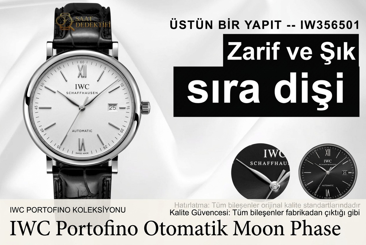 IWC Portofino Replika Saat İncelemesi - Ön Görünüm ve Kasa Tasarımı