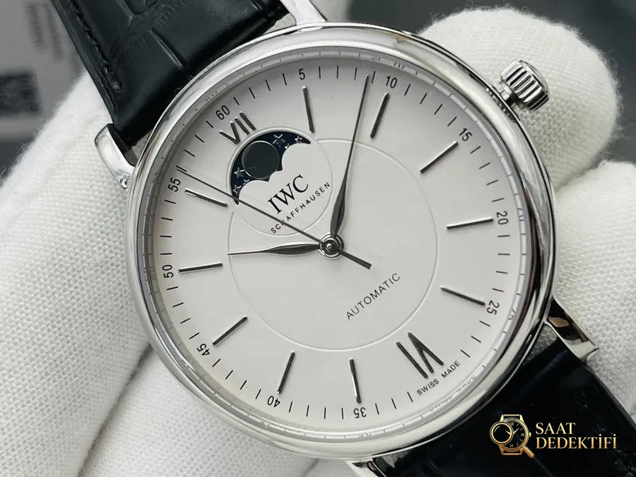 IWS Factory IWC Portofino serisi ay evreli otomatik saat incelemesi - Klips Kilidi ve Lazer Damgalar