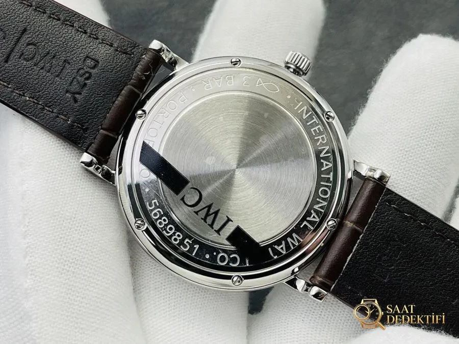 IWS Factory IWC Portofino serisi ay evreli otomatik saat incelemesi - Mekanizma Zemberek ve Balans Detayı