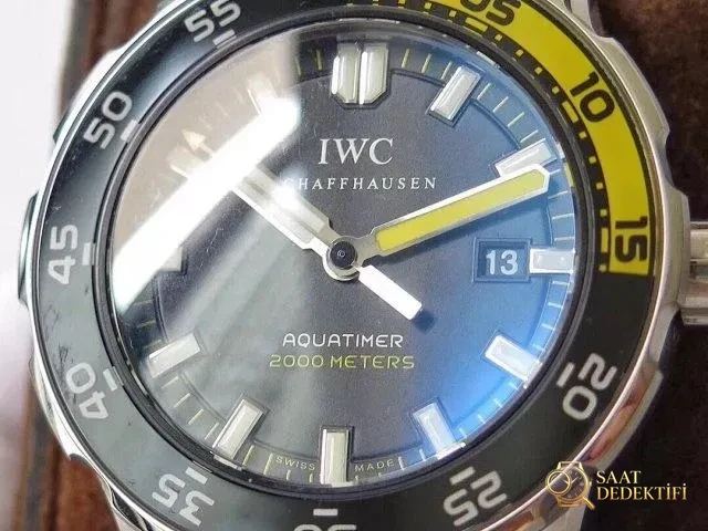 IWC Aquatimer Turuncu Siyah Bezel