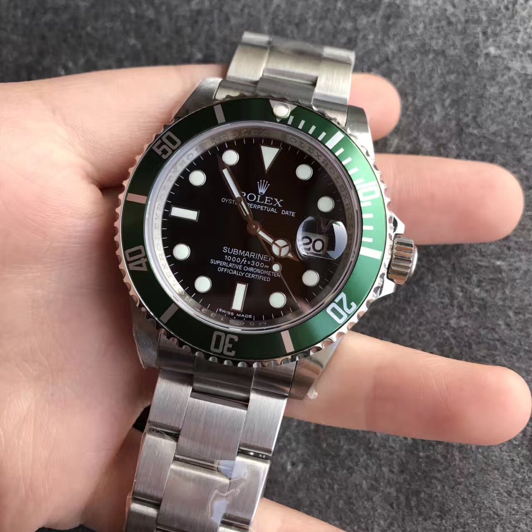 Replika Rolex Submariner 16610LV Yeşil Saat
