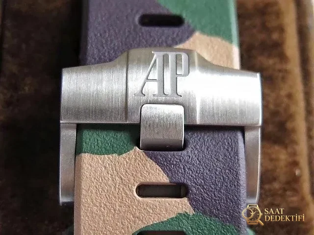 Audemars Piguet Camouflage Yeşil Kauçuk Kayış