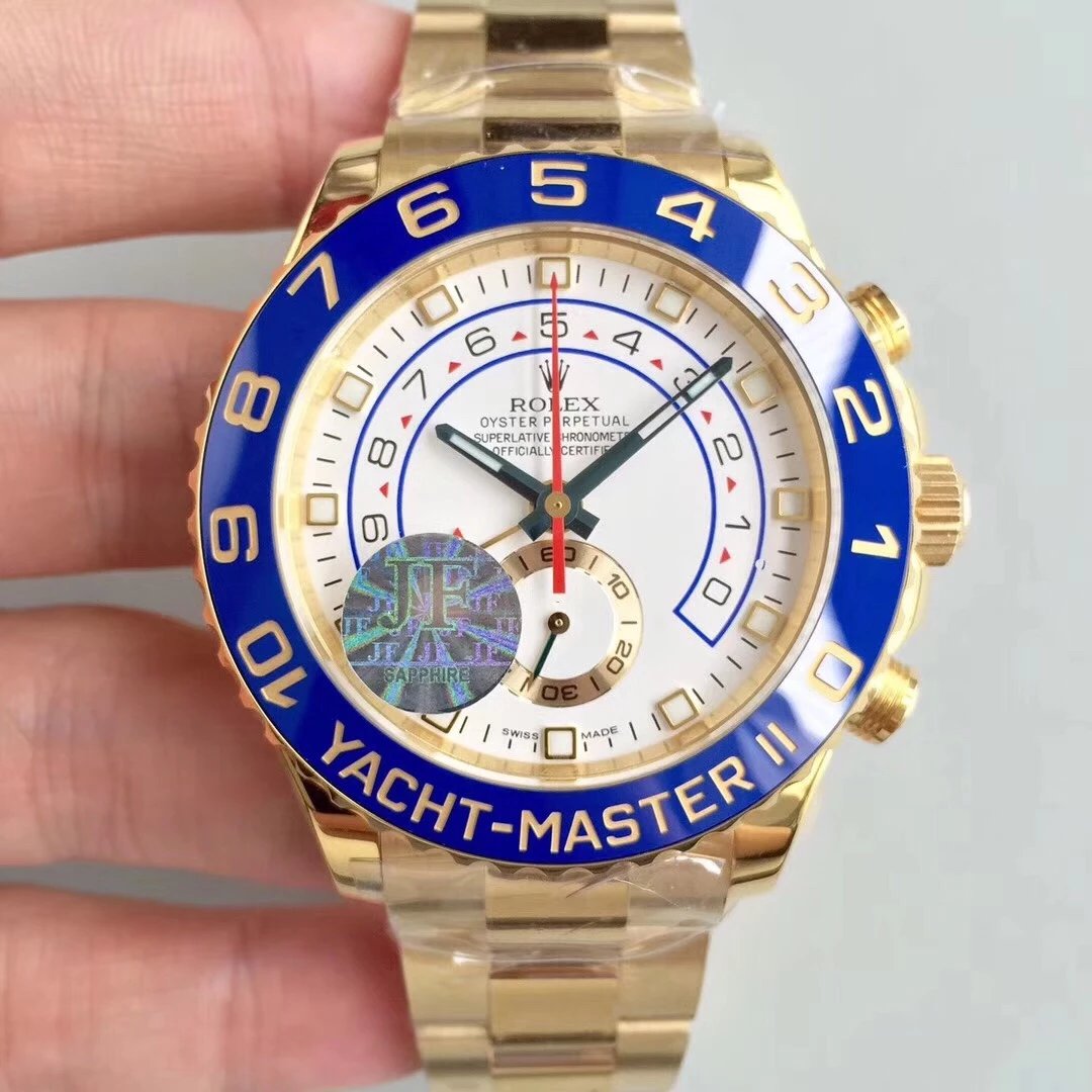 JF Rolex YachtMaster II Sarı Altın Replika
