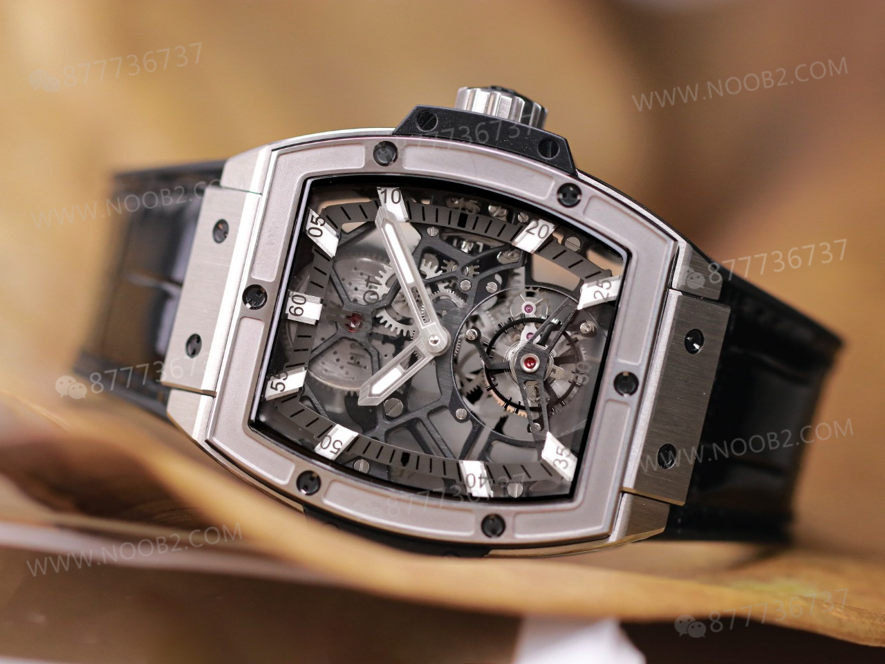JB Factory Hublot fıçı formlu tourbillon HUB9006 mekanizmalı model ilk bakışta belli oluyor mu? — 4. fotoğraf