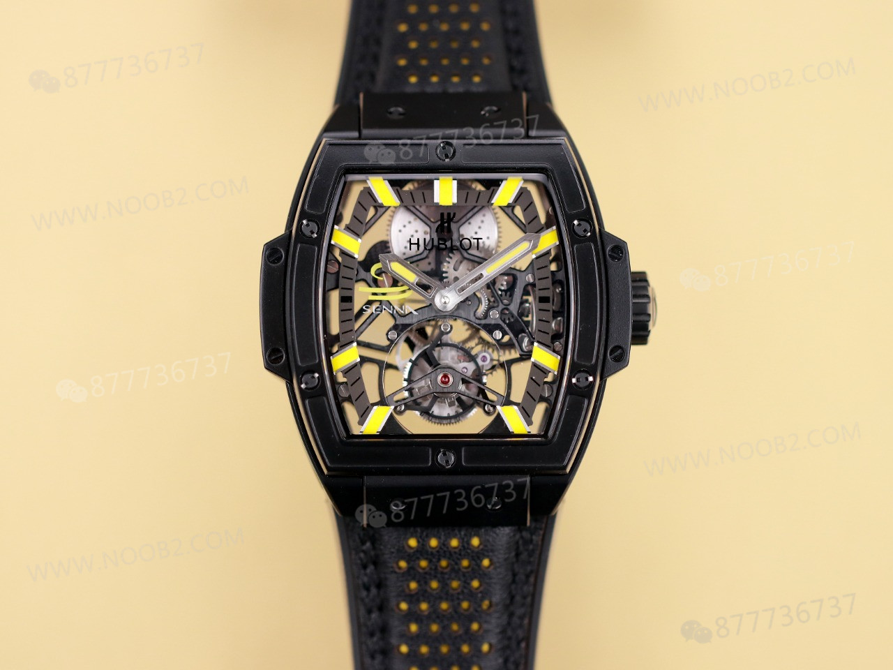 JB Factory Hublot fıçı formlu tourbillon HUB9006 mekanizmalı model ilk bakışta belli oluyor mu? — 7. fotoğraf