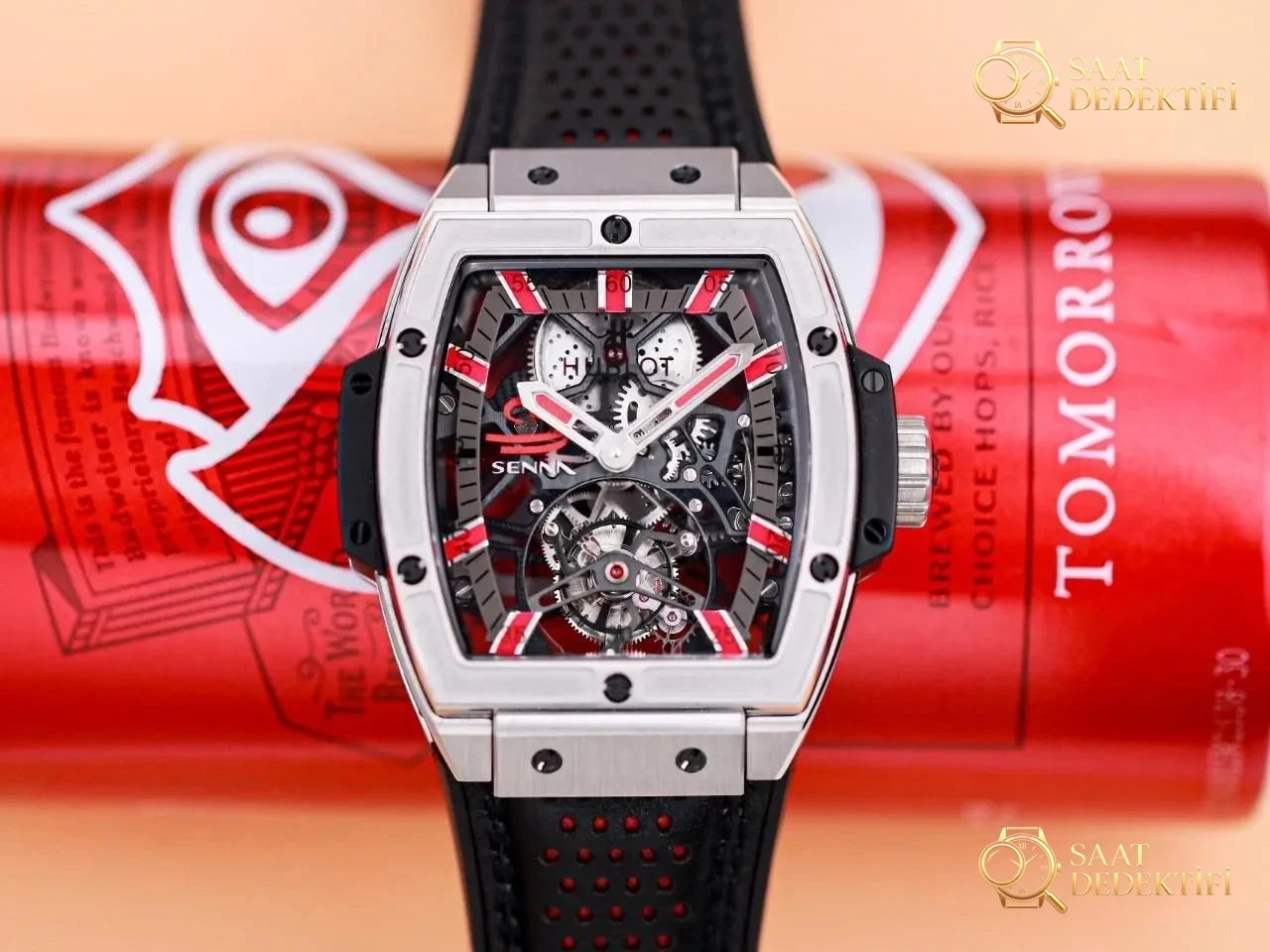 JB Factory Hublot fıçı formlu tourbillon HUB9006 mekanizmalı model ilk bakışta belli oluyor mu? - Fosfor ve Super-LumiNova Gece Görünümü
