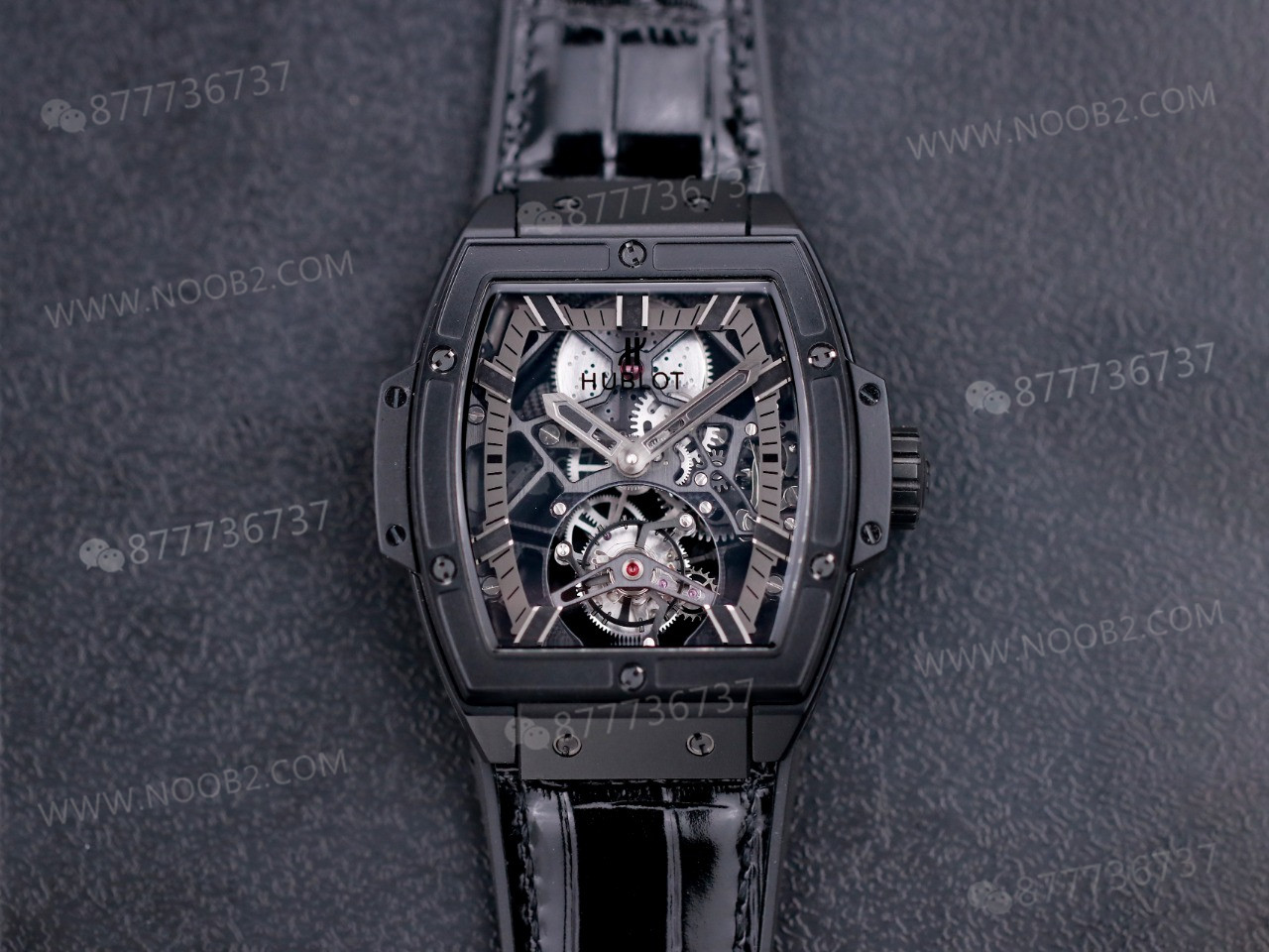 JB Factory Hublot fıçı formlu tourbillon HUB9006 mekanizmalı model ilk bakışta belli oluyor mu? — 11. fotoğraf