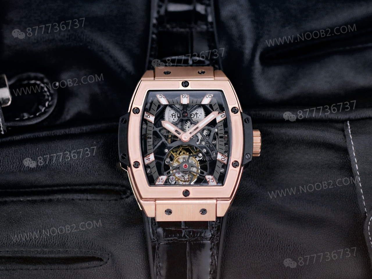 JB Factory Hublot fıçı formlu tourbillon HUB9006 mekanizmalı model ilk bakışta belli oluyor mu? — 12. fotoğraf