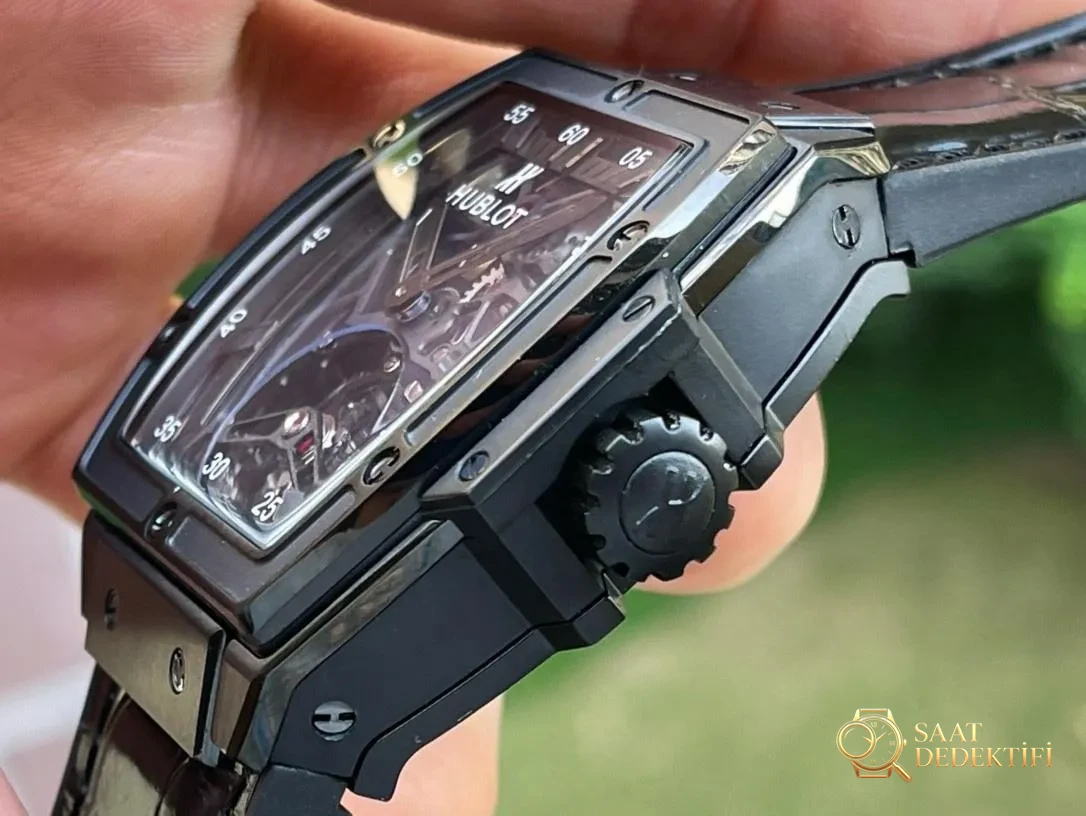 JB Factory Hublot MASTERPIECE Serisi 906 Tourbillon Replika Saat İncelemesi - Makro Kadran ve İndeks İşçiliği