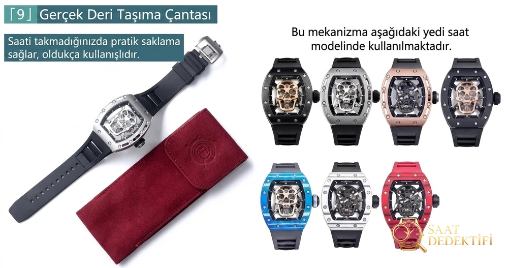 JB Factory Richard Mille RM052 orijinal karşılaştırmalı detaylı inceleme - Fosfor ve Super-LumiNova Gece Görünümü