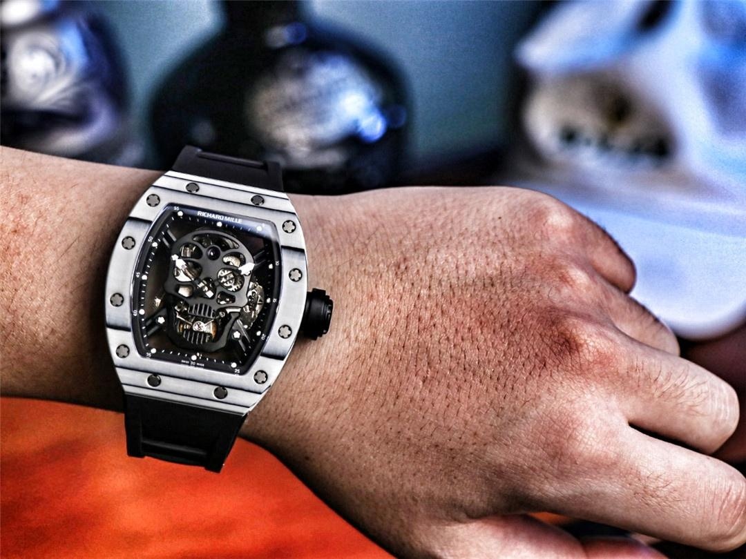 JB Factory Richard Mille RM52-01 gerçek tourbillon - beyaz işçilik detayları — 1. fotoğraf