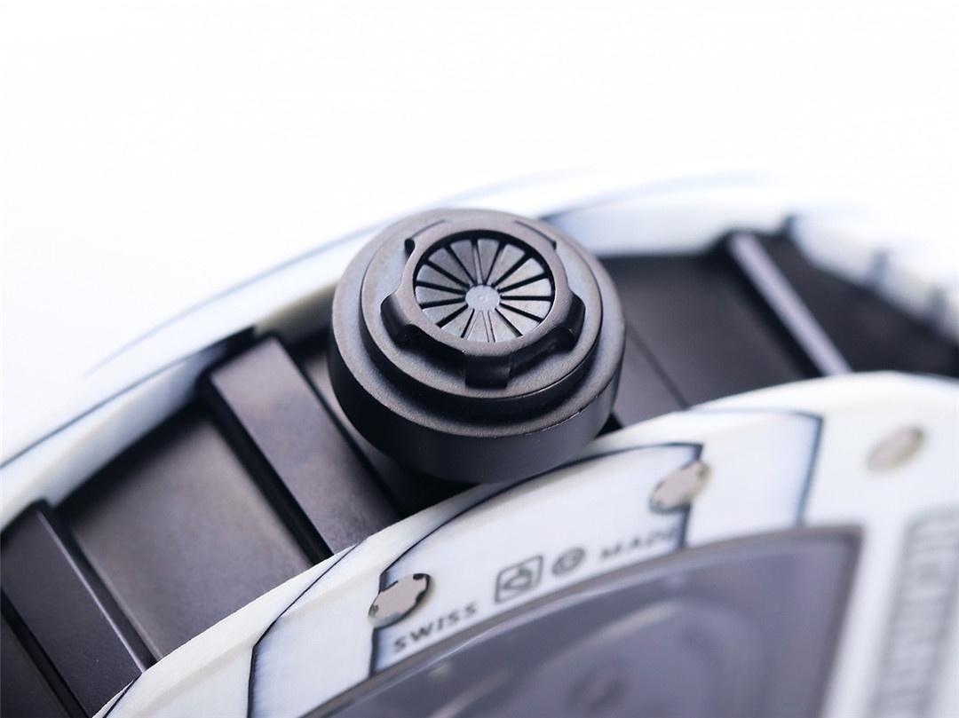 JB Factory Richard Mille RM52-01 gerçek tourbillon - beyaz işçilik detayları — 8. fotoğraf