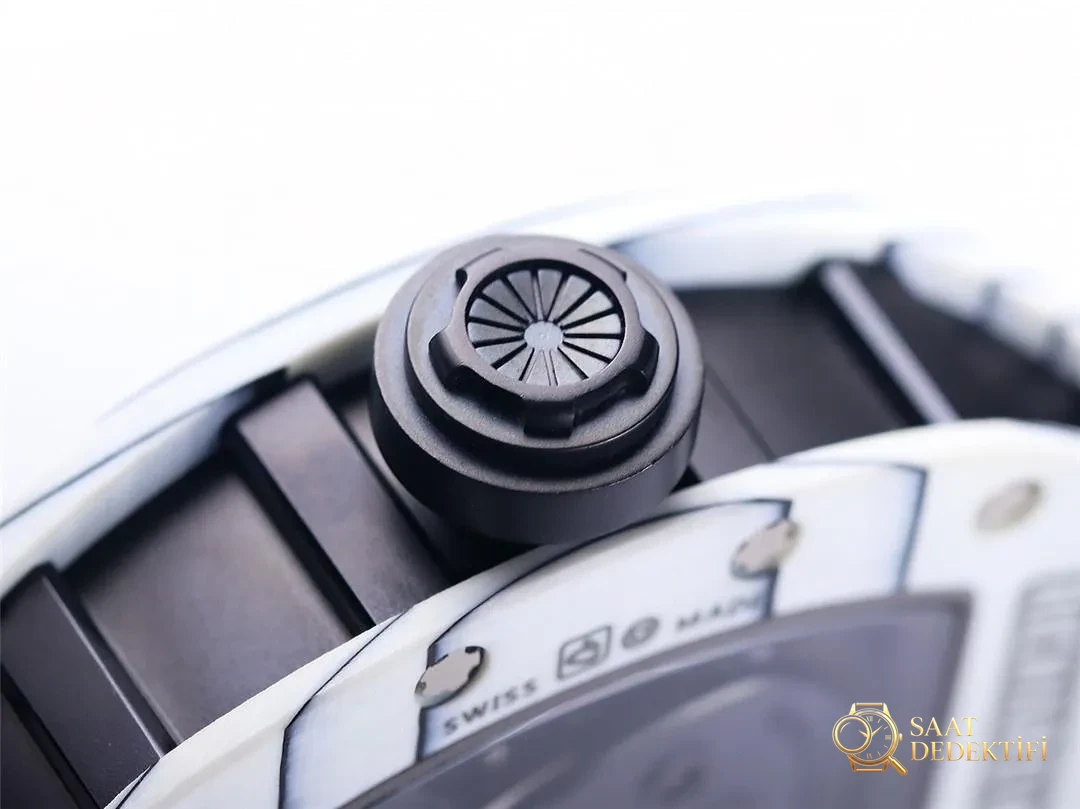 JB Factory Richard Mille RM52-01 echtes Tourbillon – weiße Verarbeitungsdetails – Passform am Handgelenk und Gehäuseproportionen
