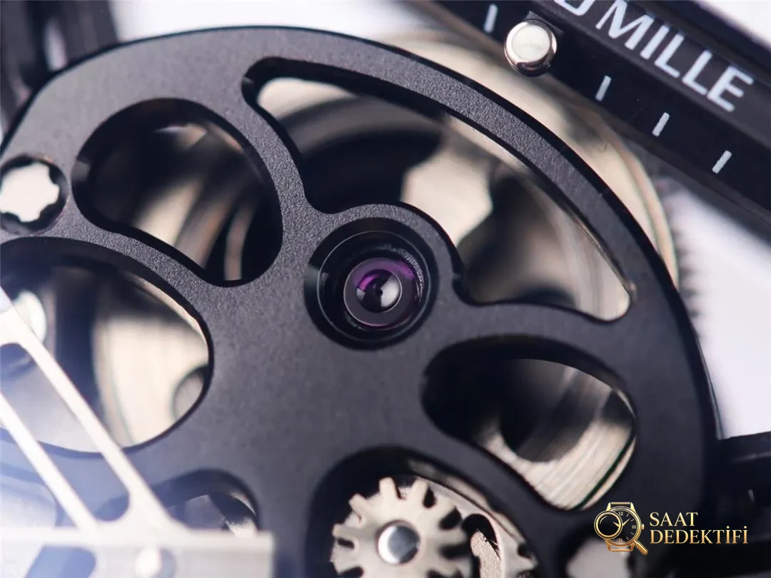 JB Factory Richard Mille RM52-01 echtes Tourbillon – weiße Verarbeitungsdetails – Kronenschutz und Einstellfunktion