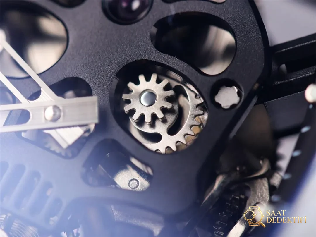 JB Factory Richard Mille RM52-01 echtes Tourbillon – weiße Verarbeitungsdetails – interner Schnallen-Mikro-Einstellmechanismus