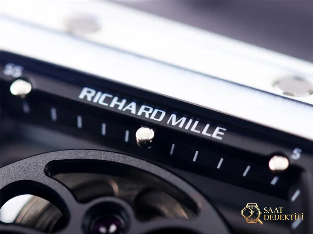 JB Factory Richard Mille RM52-01 echtes Tourbillon – weiße Verarbeitungsdetails – Zifferblattzeiger und Sekundenlauf
