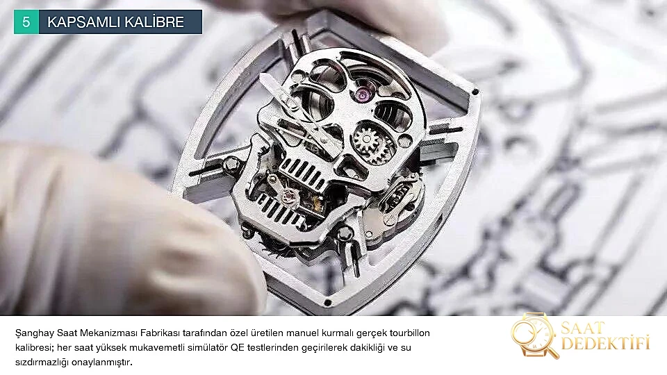 JB Factory RM52-01 - Şanghay Fabrikası Özel Gerçek Tourbillon Mekanizması ve QE Simülatör Testi