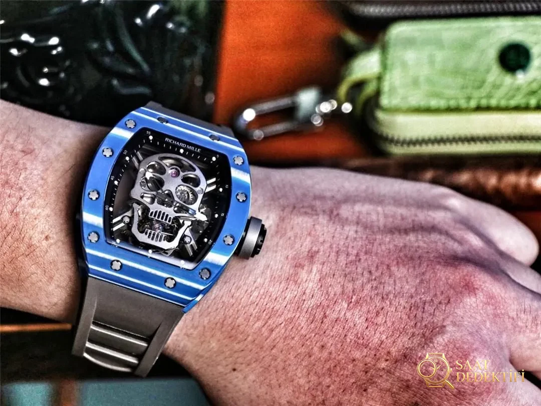 JB Factory Richard Mille RM52-01 gerçek tourbillon - mavi almaya değer mi? - Kadran Detayı ve Bezel İşçiliği