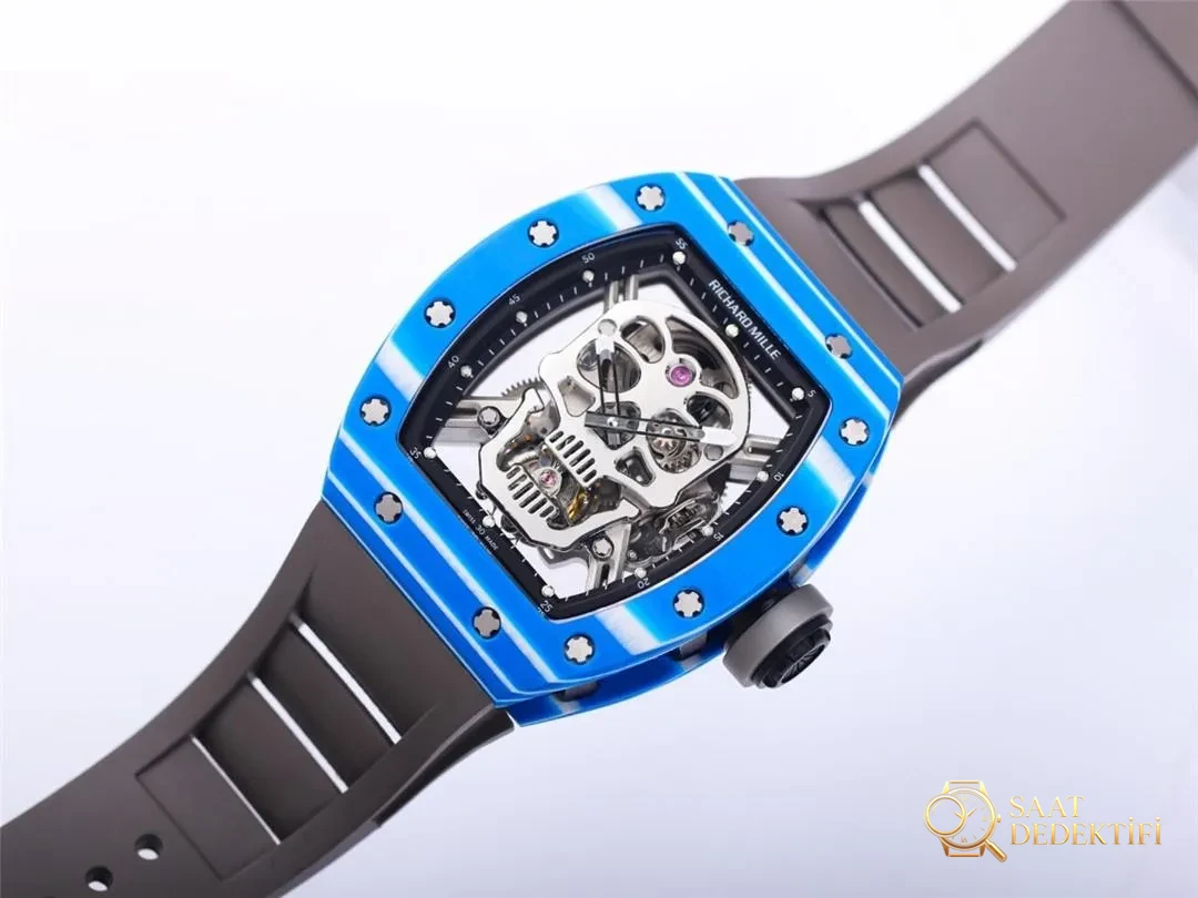 JB Factory Richard Mille RM52-01 gerçek tourbillon - mavi almaya değer mi? - Arka Kapak ve Mekanizma Detayı