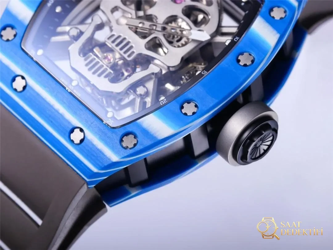 JB Factory Richard Mille RM52-01 gerçek tourbillon - mavi almaya değer mi? - Klips Kilidi ve Lazer Damgalar