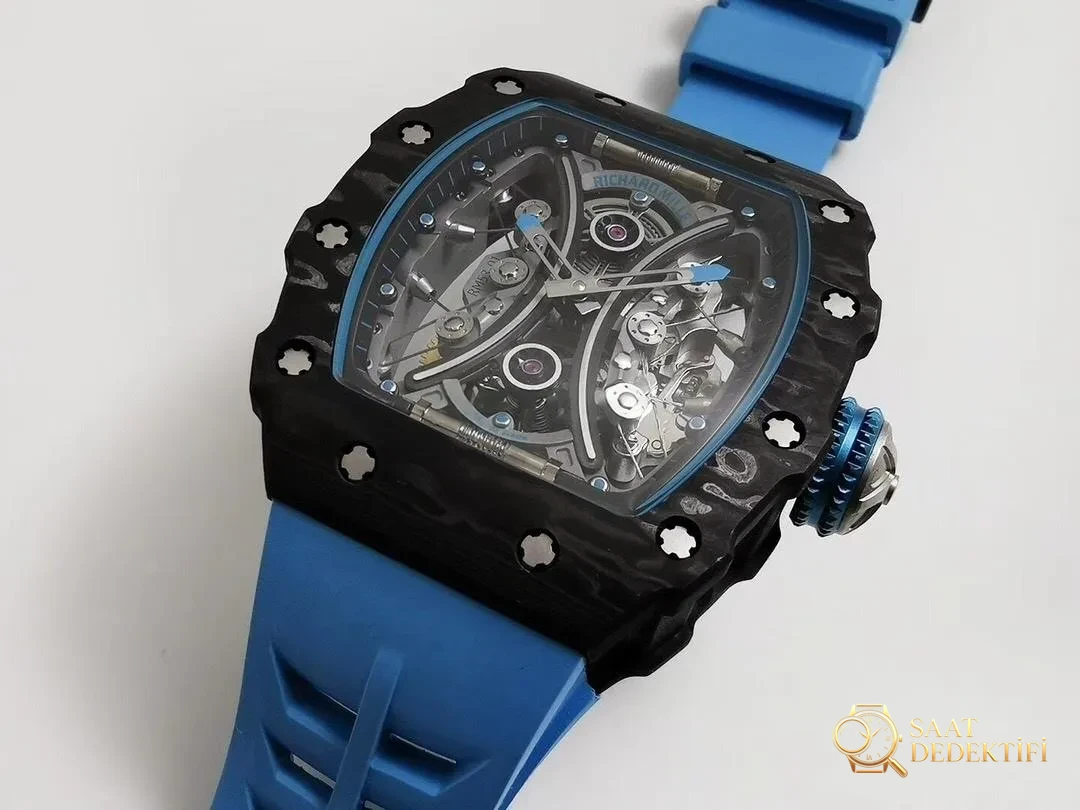 Revue de la réplique de la montre Tourbillon Richard Mille RM53-01 de JB Factory - Séparation des maillons du bracelet et structure des broches