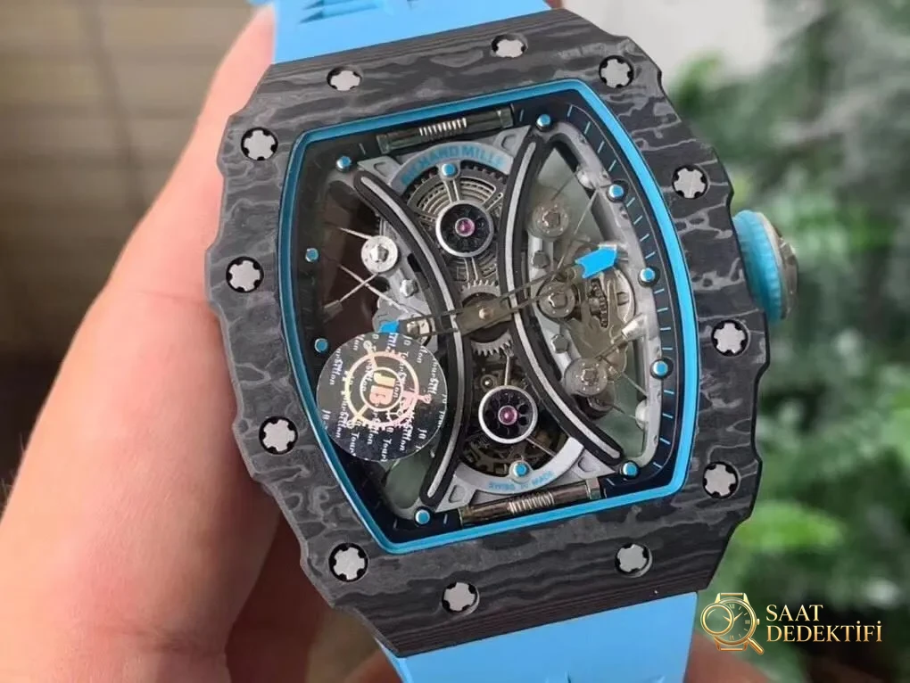 JB Richard Mille RM53-01 Tourbillon Kol Saati Güncellenmiş Versiyon - Kasa Profili ve Kurma Kolu İncelemesi