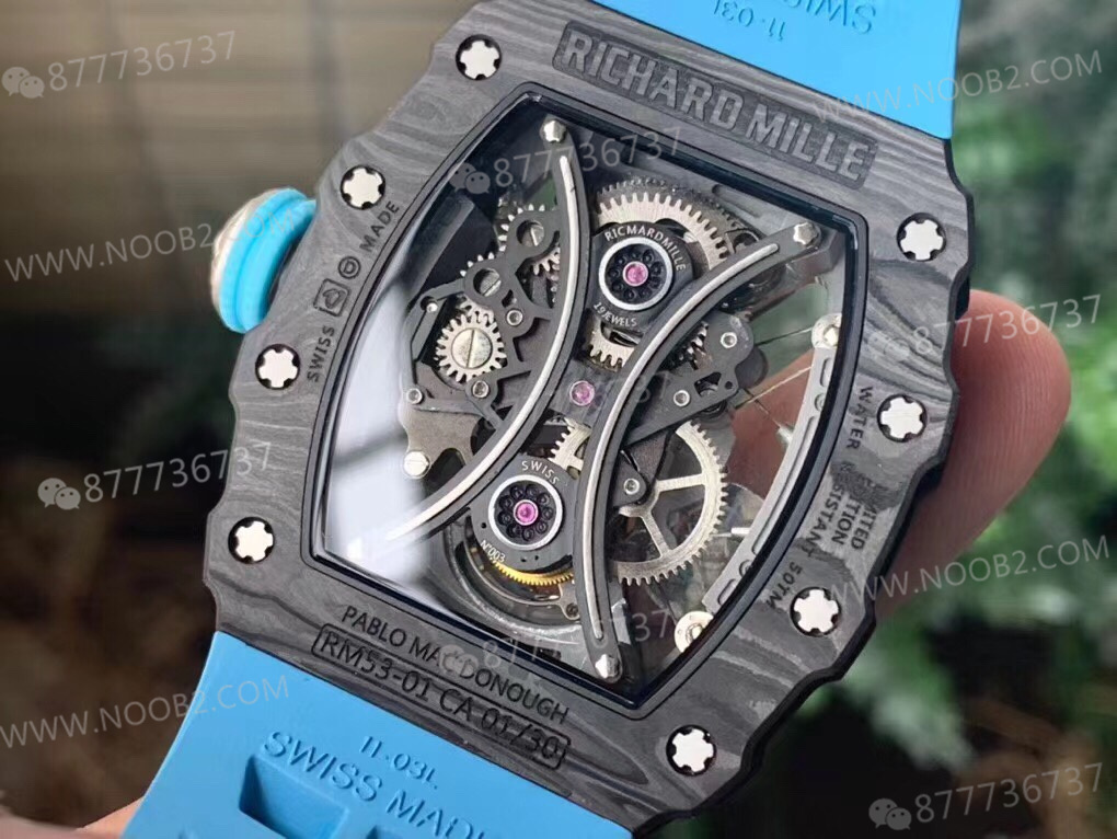 JB Richard Mille RM53-01 Tourbillon Kol Saati Güncellenmiş Versiyon — 8. fotoğraf