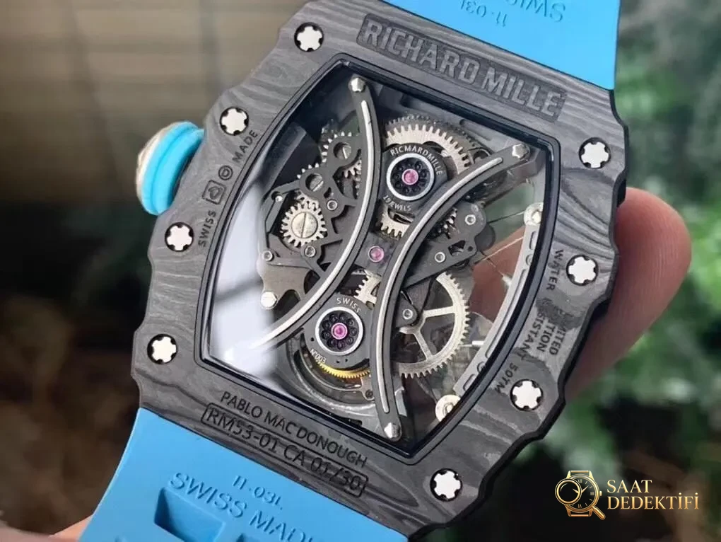 JB Richard Mille RM53-01 Tourbillon Kol Saati Güncellenmiş Versiyon - Bilekte Duruş ve Kasa Orantısı