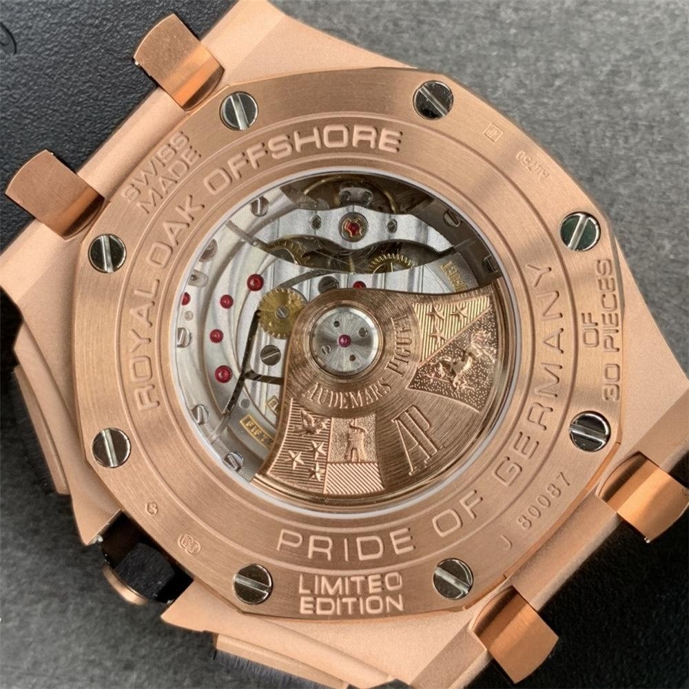 JF 26416ro Audemars Piguet Royal Oak Offshore Rose Altın Kronograf Saat İncelemesi — 8. fotoğraf