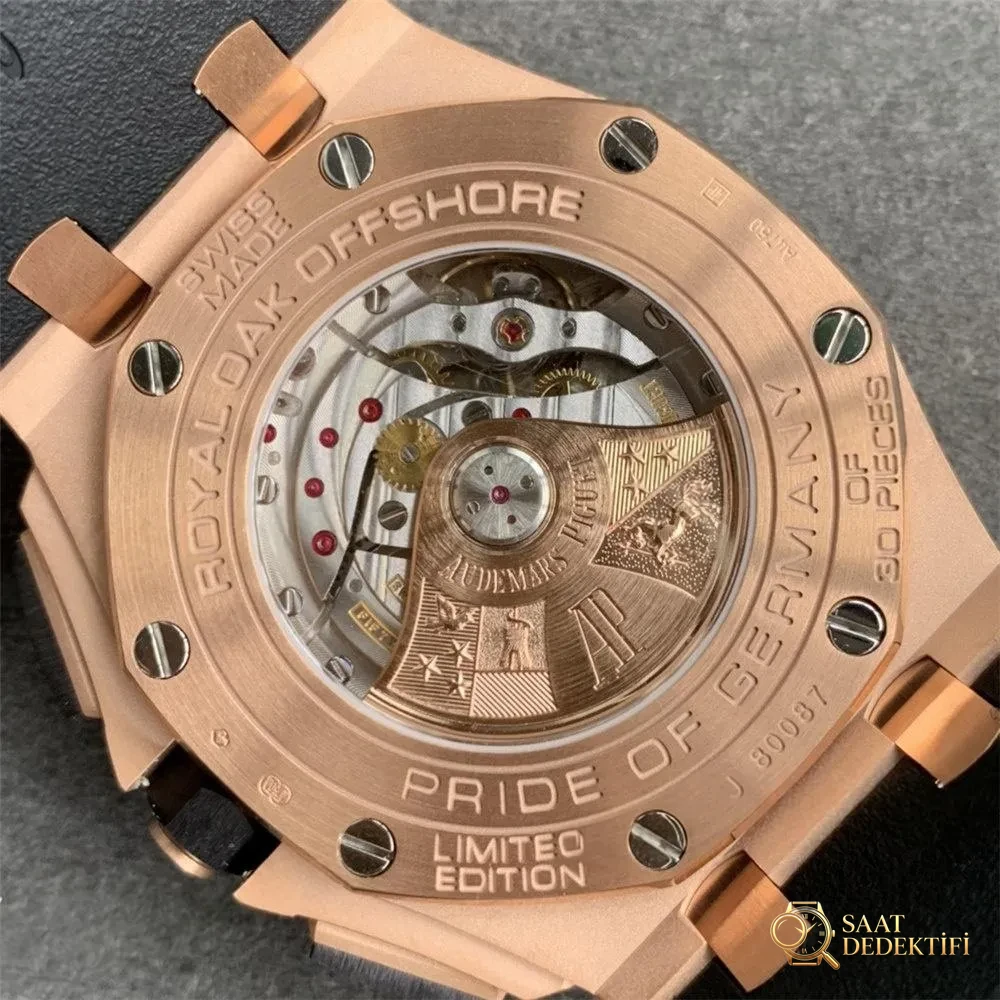 JF 26416ro Audemars Piguet Royal Oak Offshore Rose Altın Kronograf Saat İncelemesi - Bilekte Duruş ve Kasa Orantısı