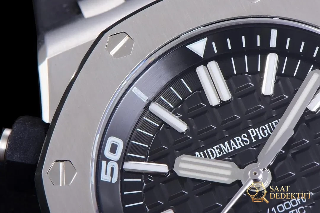 JF Factory ap15710 V10 versiyon Audemars Piguet Royal Oak hangi noktalarda geliştirildi? - Makro Kadran ve İndeks İşçiliği
