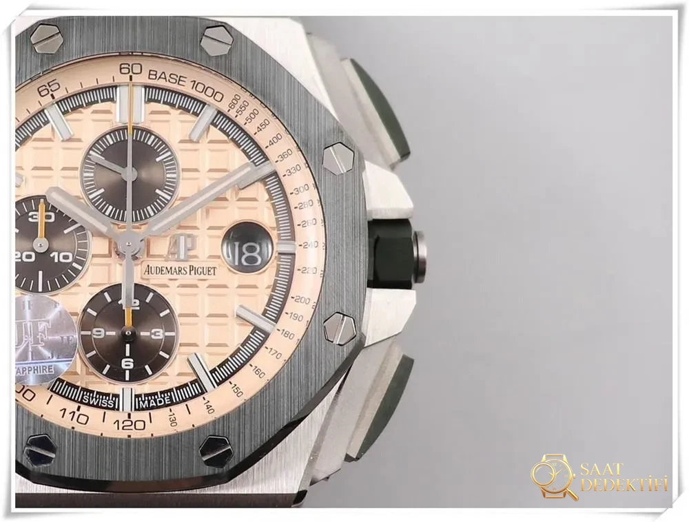 How close to the real thing is the JF Factory Audemars Piguet 26400 Royal Oak Offshore military green ceramic camouflage replica watch? - Bracelet, Buckle and Clip Mechanism