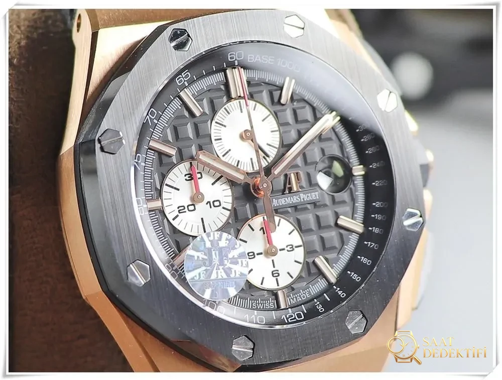 JF Factory Audemars Piguet 26401RO rose gold Royal Oak Offshore kronograf kol saatinin V2 versiyonunun açıkları neler? - Arka Kapak ve Mekanizma Detayı