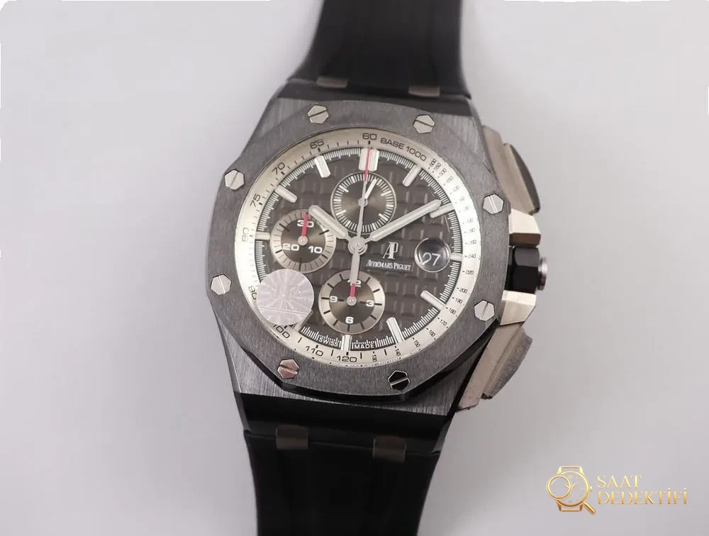 JF Factory Audemars Piguet 26405CE Royal Oak Offshore tam seramik kronograf saati genelde ne kadar? - Kadran Detayı ve Bezel İşçiliği