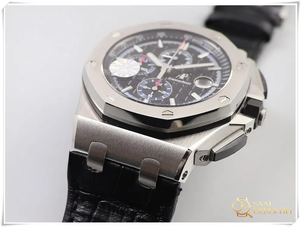 JF Factory Audemars Piguet 26412PT Royal Oak Offshore kronograf saatin kalitesi nasıl? - Kasa Profili ve Kurma Kolu İncelemesi