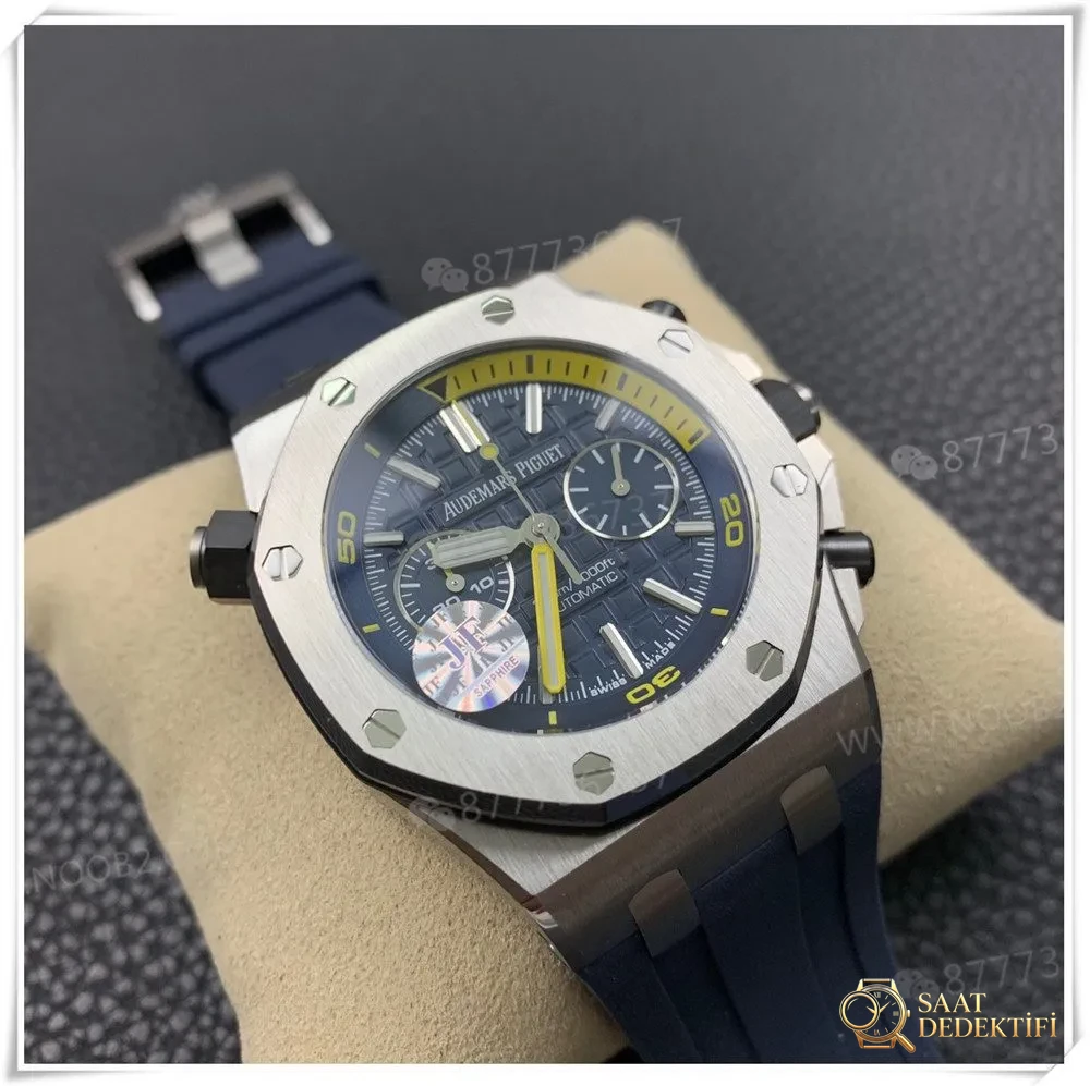 JF Factory Audemars Piguet 26703ST Royal Oak Offshore meyve renkli kronograf saatte renk farkı olur mu? Kalitesi iyi mi? - Arka Kapak ve Mekanizma Detayı