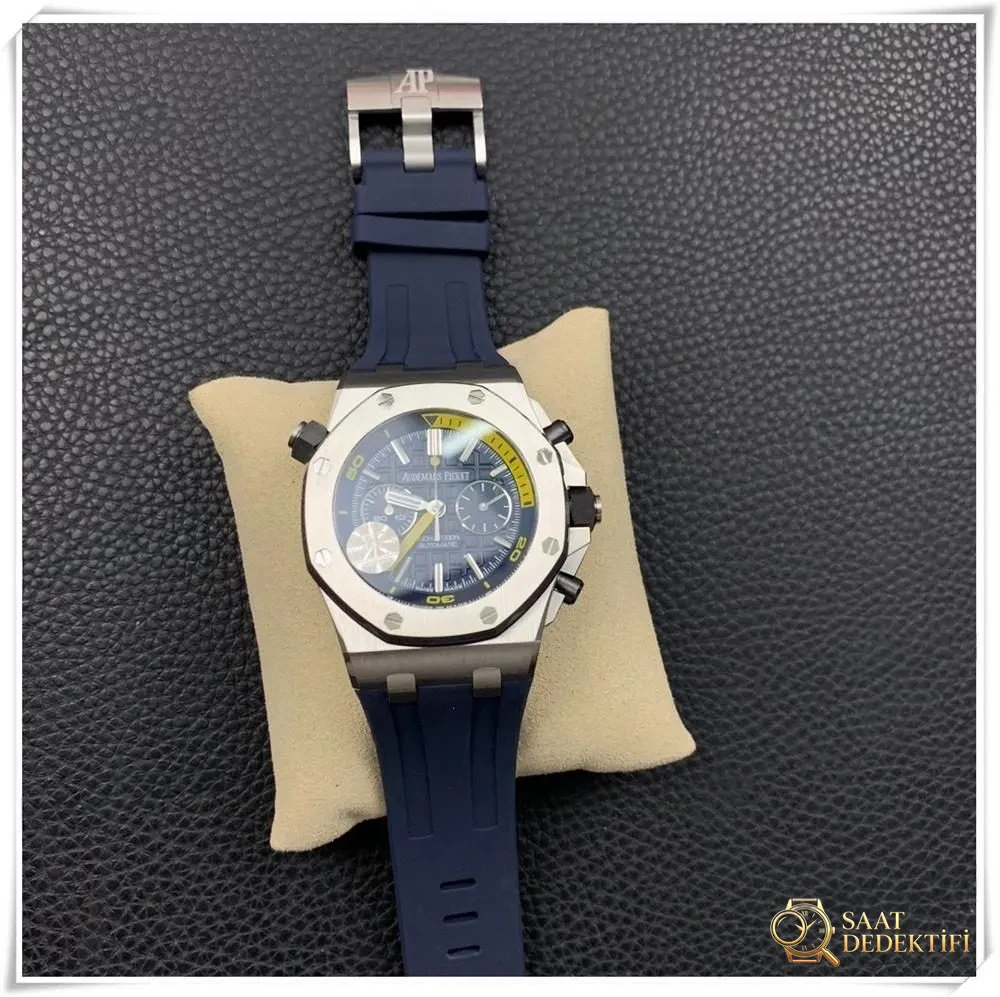 JF Factory Audemars Piguet 26703ST Royal Oak Offshore meyve renkli kronograf saatte renk farkı olur mu? Kalitesi iyi mi? - Mekanizma Zemberek ve Balans Detayı