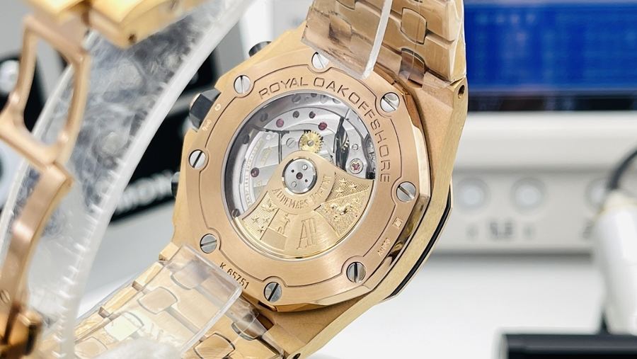 JF Factory Audemars Piguet AP Royal Oak Offshore 26470OR pembe altın üst düzey replika saat incelemesi — 6. fotoğraf