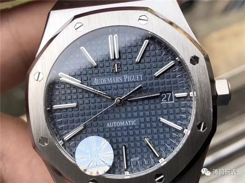 JF Factory Audemars Piguet AP15400 Royal Oak serisi mavi kadran V5 en üst versiyon replika saat incelemesi — detayları yakınlaştırınca nasıl? İlk bakışta sahte belli olur mu? — 8. fotoğraf