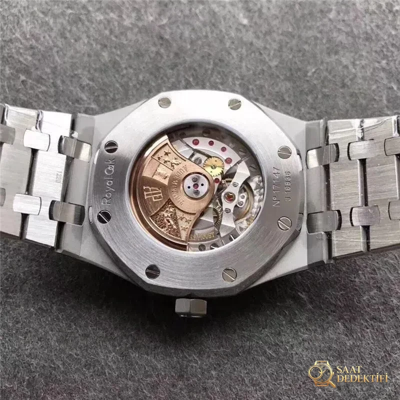 JF Factory Audemars Piguet AP15400 Royal Oak serisi mavi kadran V5 en üst versiyon replika saat incelemesi — detayları yakınlaştırınca nasıl? İlk bakışta sahte belli olur mu? - Fosfor ve Super-LumiNova Gece Görünümü