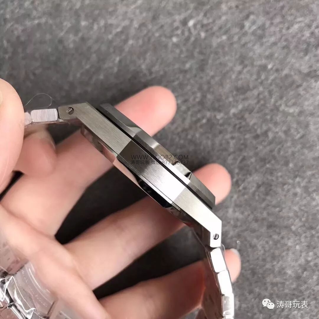JF Factory Audemars Piguet AP15400 Royal Oak serisi mavi kadran V5 en üst versiyon replika saat incelemesi — detayları yakınlaştırınca nasıl? İlk bakışta sahte belli olur mu? — 11. fotoğraf