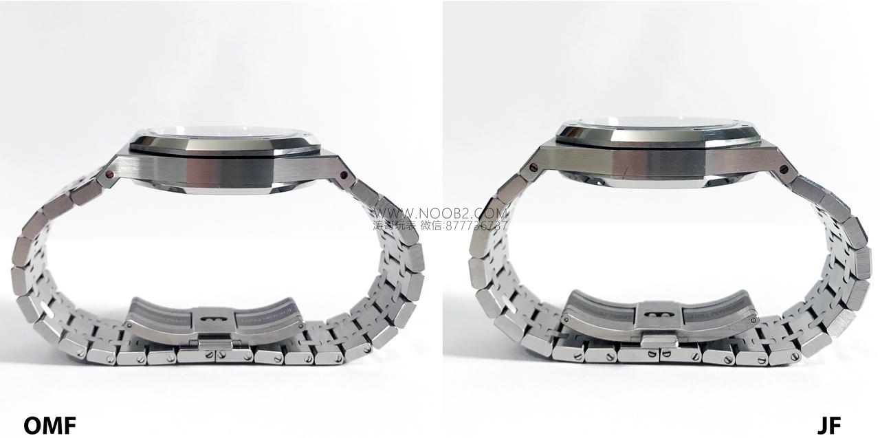 JF Factory Audemars Piguet ap15400 V5 versiyonu Royal Oak ile OM Factory karşılaştırması: hangi replika saat daha iyi yapılmış? — 2. fotoğraf