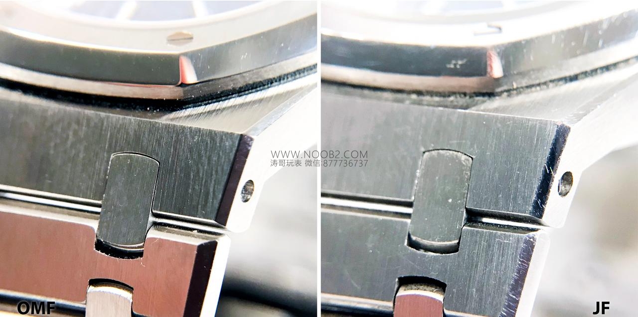 JF Factory Audemars Piguet ap15400 V5 versiyonu Royal Oak ile OM Factory karşılaştırması: hangi replika saat daha iyi yapılmış? — 3. fotoğraf