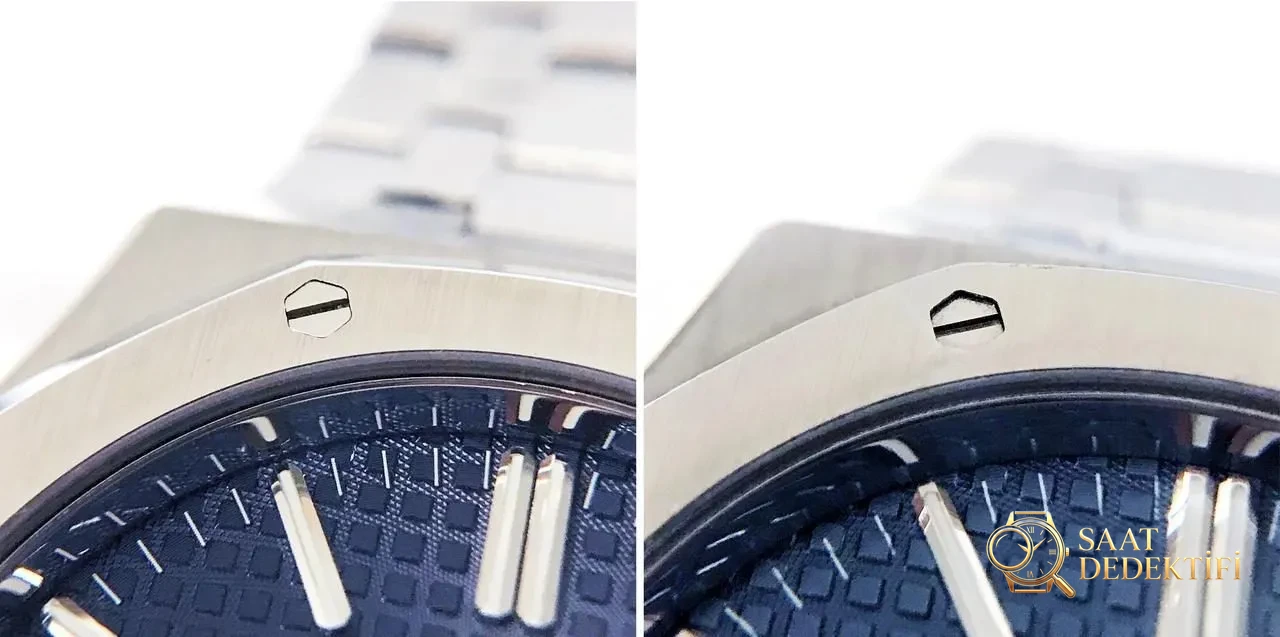 JF Factory Audemars Piguet ap15400 V5 versiyonu Royal Oak ile OM Factory karşılaştırması: hangi replika saat daha iyi yapılmış? - Arka Kapak ve Mekanizma Detayı