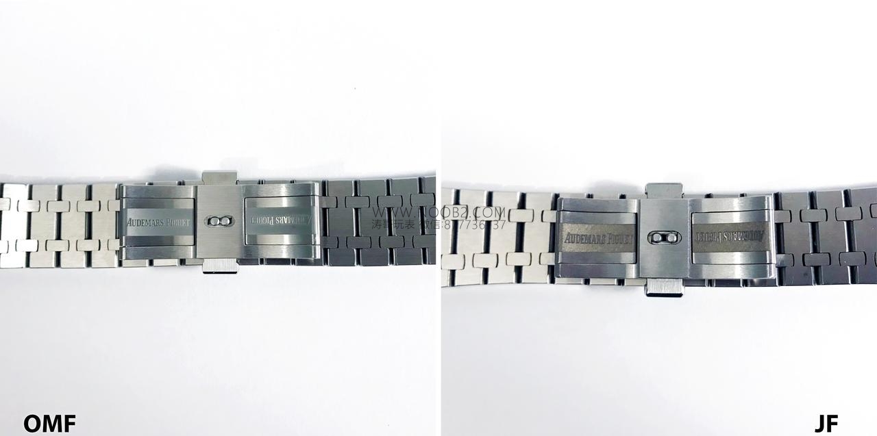 JF Factory Audemars Piguet ap15400 V5 versiyonu Royal Oak ile OM Factory karşılaştırması: hangi replika saat daha iyi yapılmış? — 11. fotoğraf