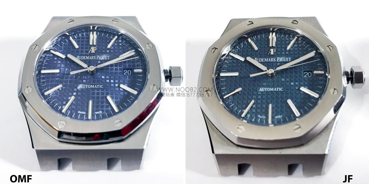 JF Factory Audemars Piguet ap15400 V5 versiyonu Royal Oak ile OM Factory karşılaştırması: hangi replika saat daha iyi yapılmış? — 14. fotoğraf